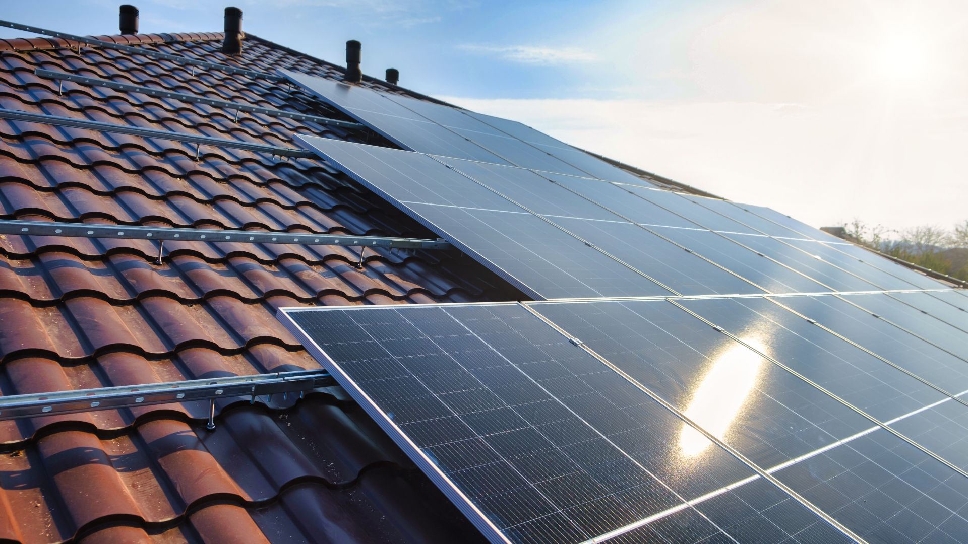 roof top residential solar panels.