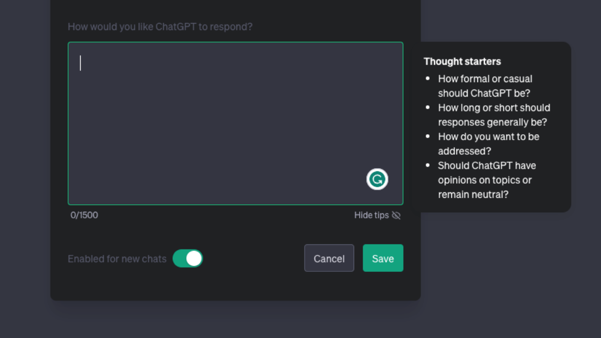 Build A Personal AI Assistant With ChatGPT's Custom Instructions