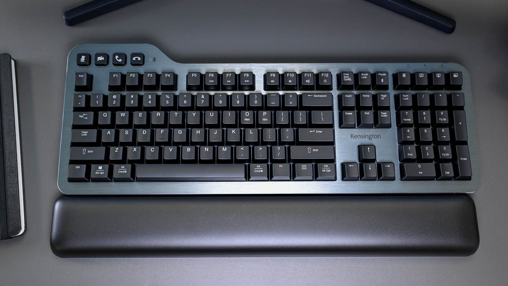 Kensington QuietType Pro keyboard on a desk