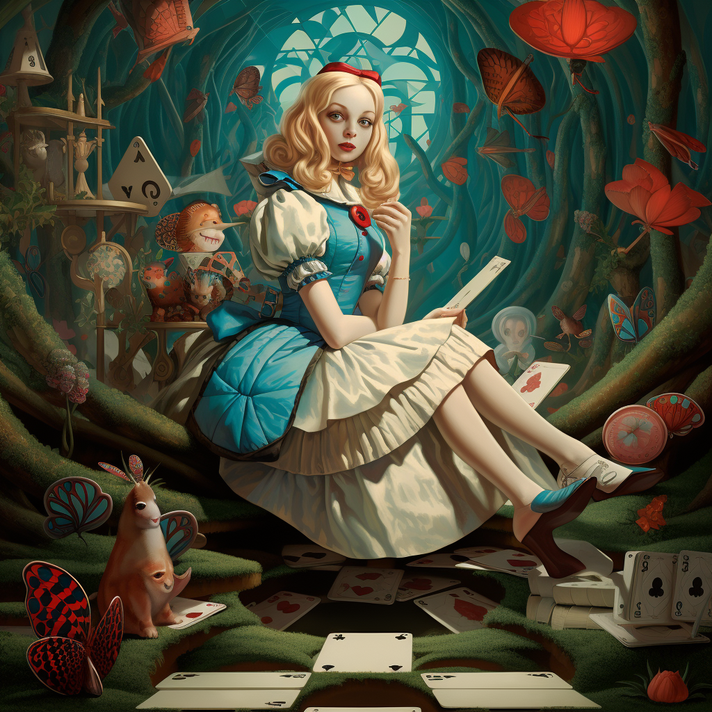 Alice In Wonderland Art Deco