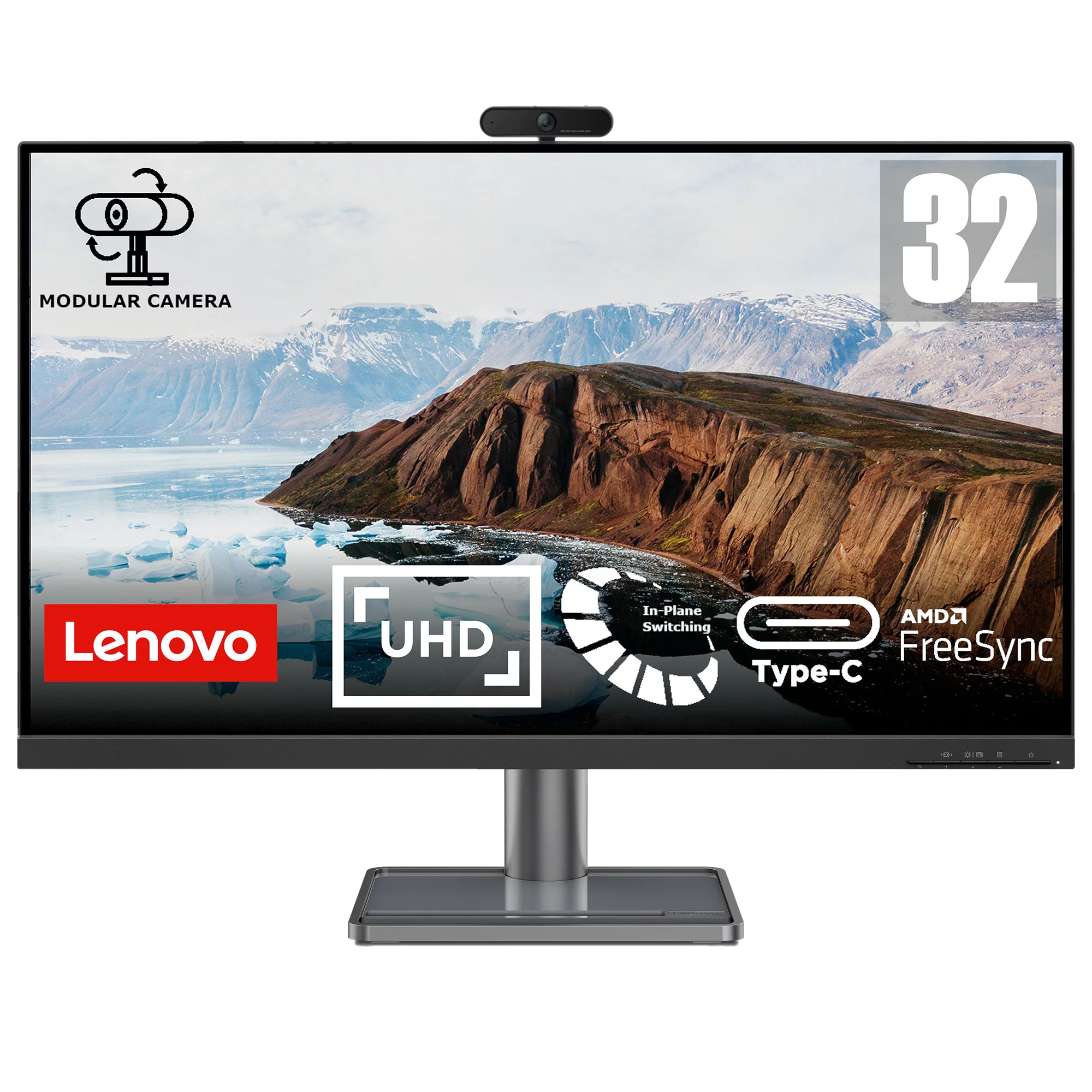 Lenovo L32p-30 32-inch Monitor with Webcam