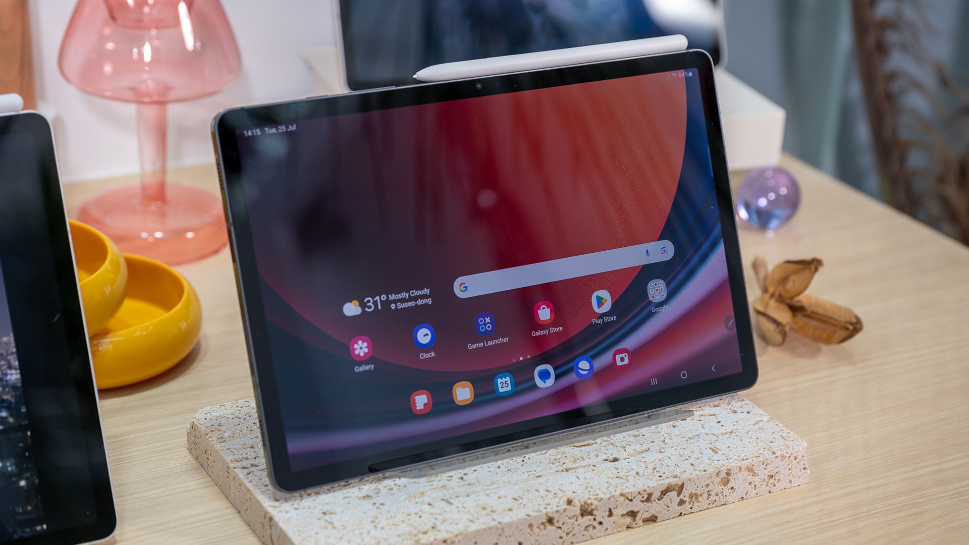 Galaxy Tab S9 showing the home screen