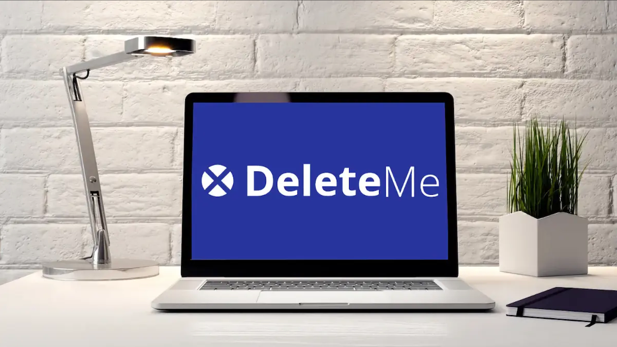DeleteMe being used on a laptop computer.