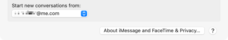 Nommer une adresse à partir de laquelle démarrer une nouvelle conversation iMessage