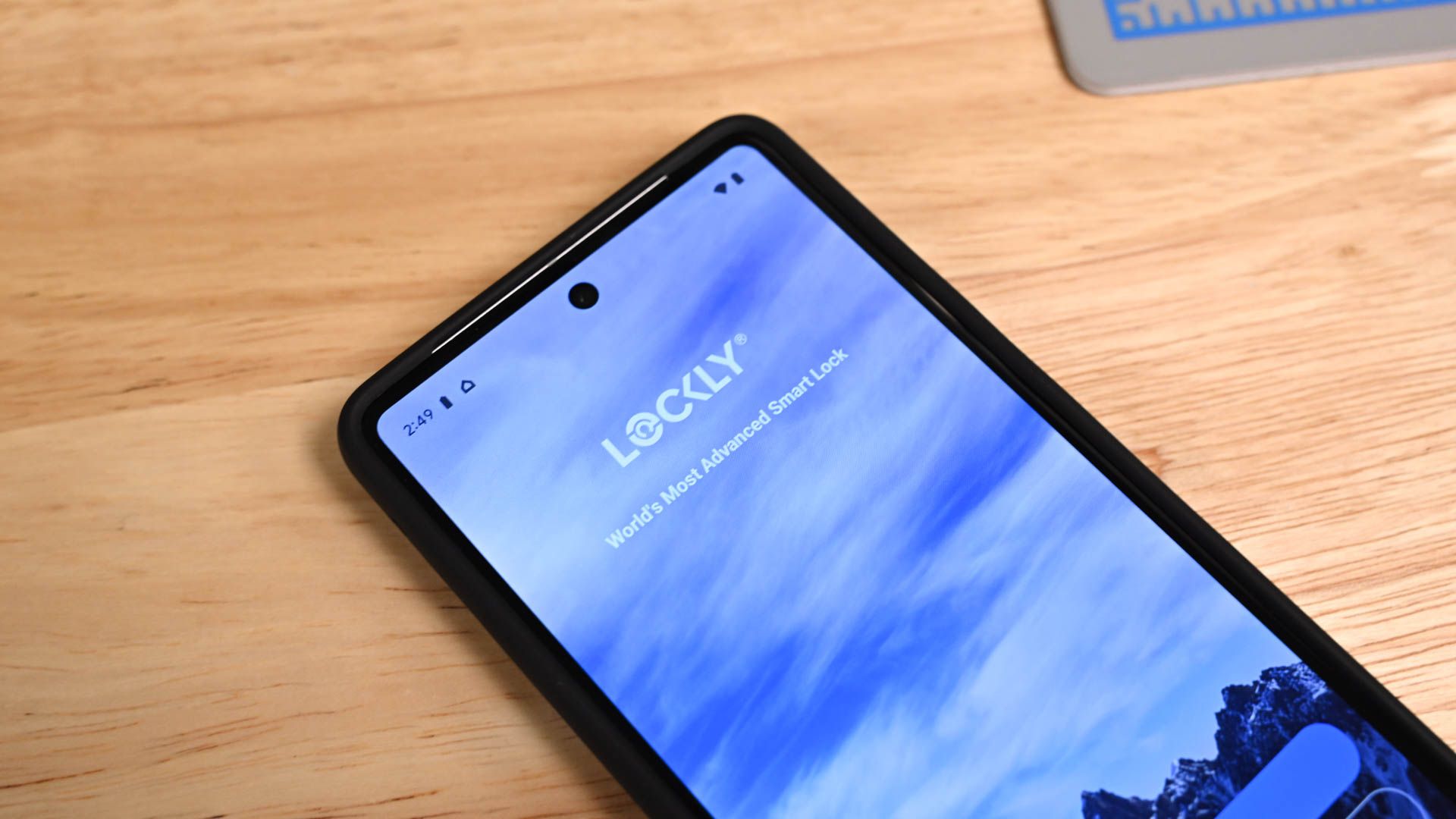 L'application Lockly sur un téléphone Google Pixel.