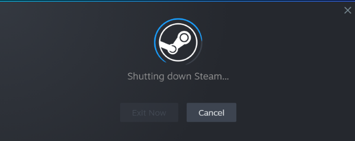 Steam closing.