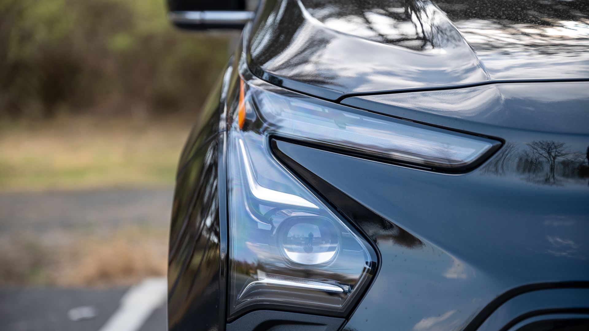 Front right headlight on the 2023 Chevy Bolt EV.