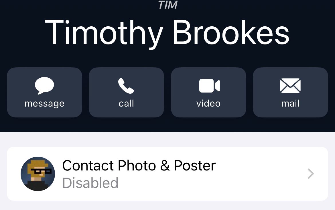 Create a contact poster on iPhone