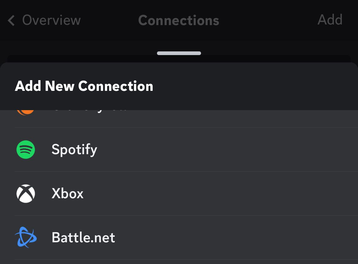 Link your Xbox account to the Discord mobile app