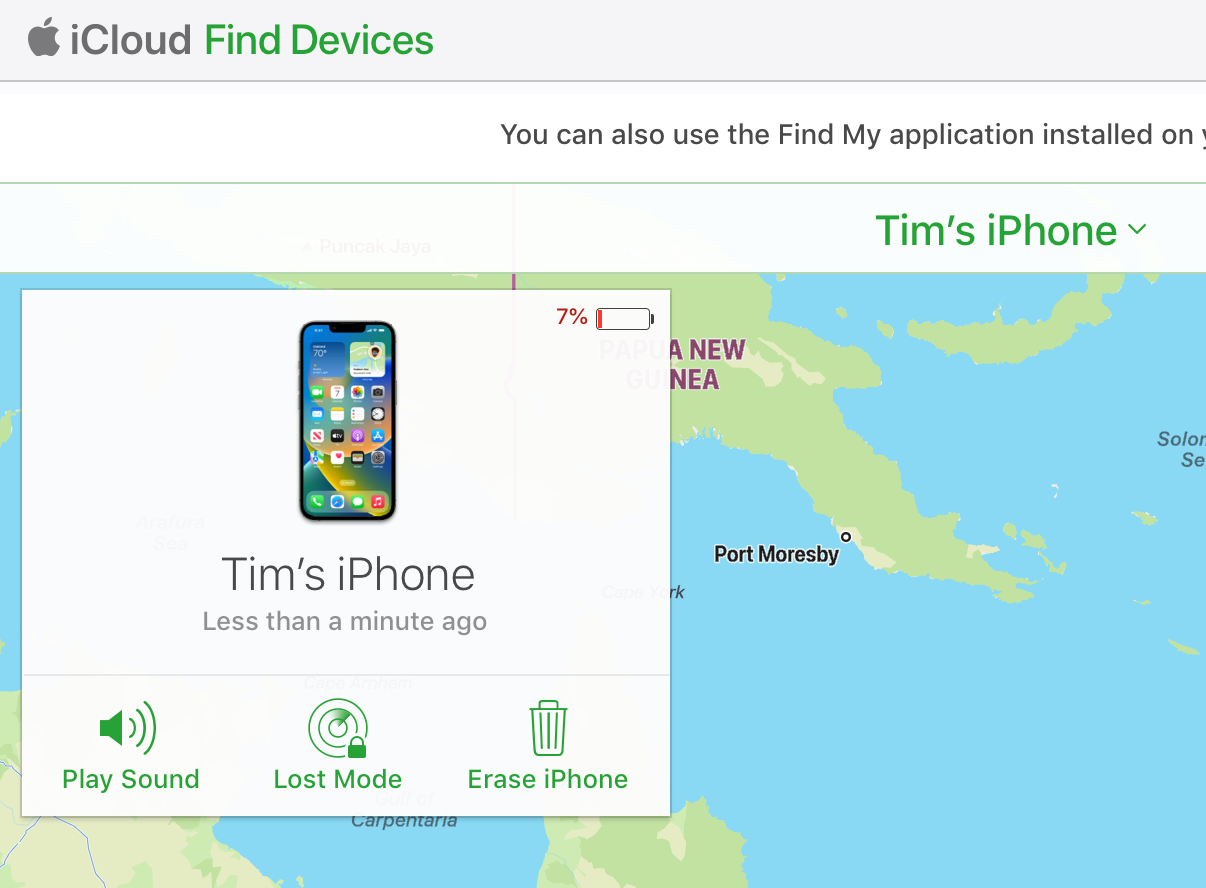Use iCloud.com to remotely erase and remove Find My iPhone