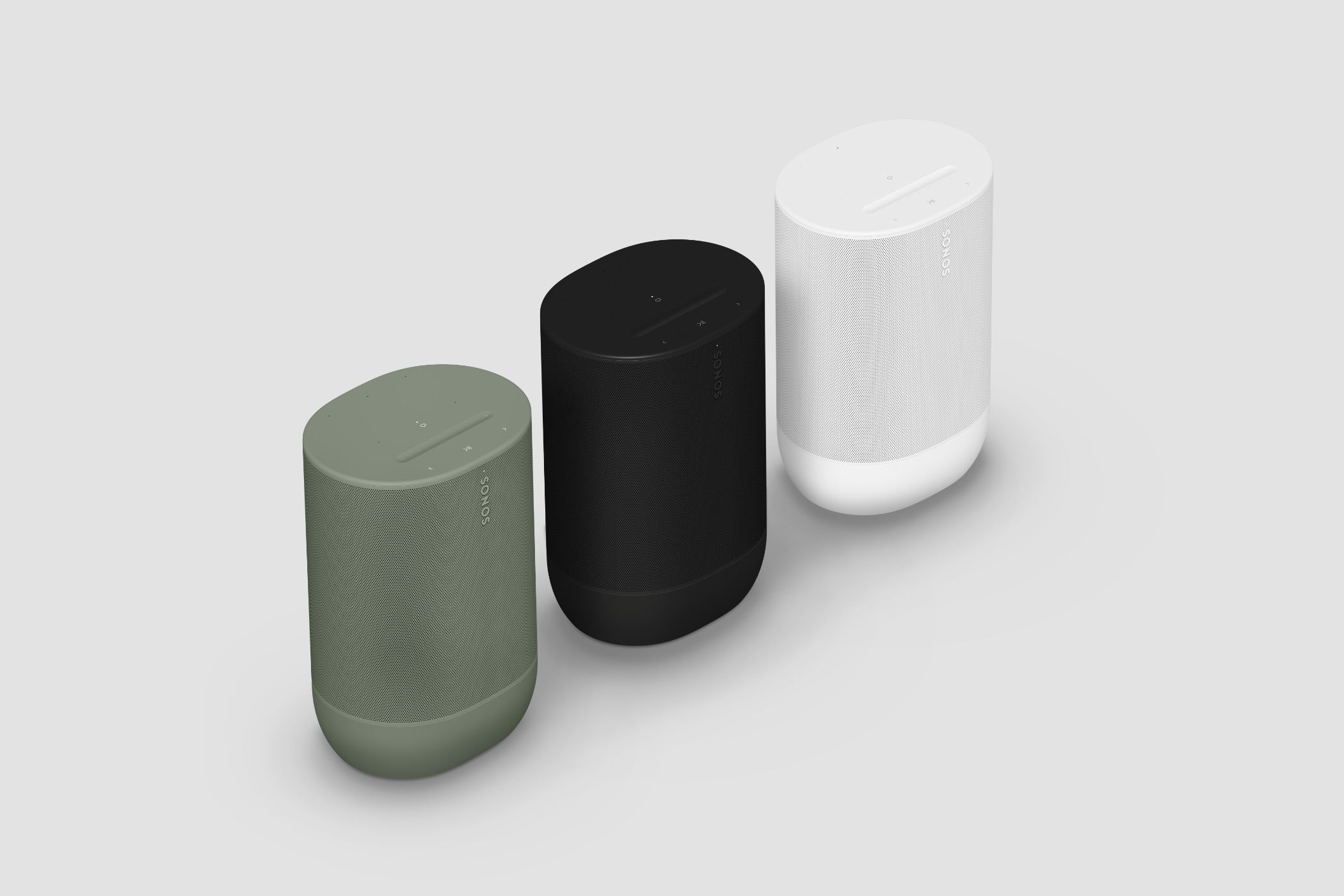 Sonos Move 2 speaker in all three colors. 