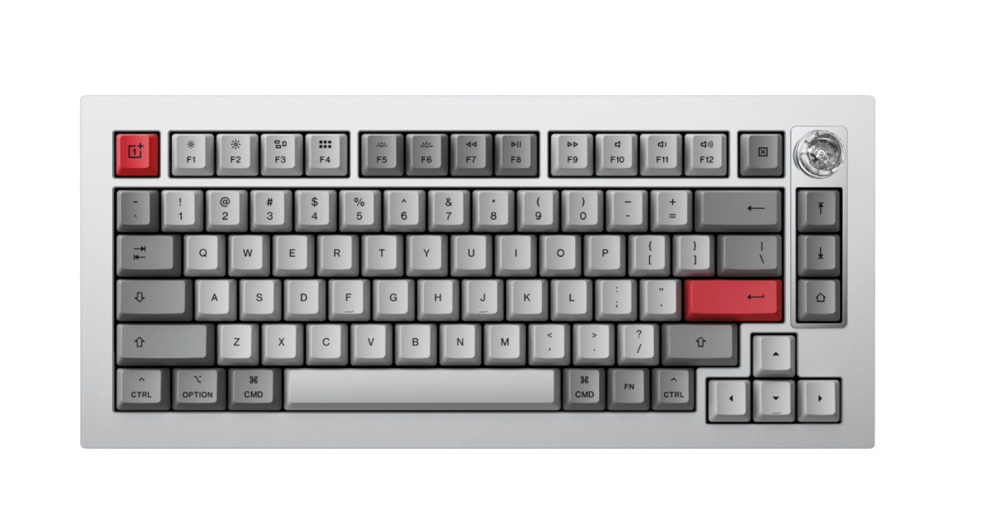 Keyboard 81 Pro with gray keycaps