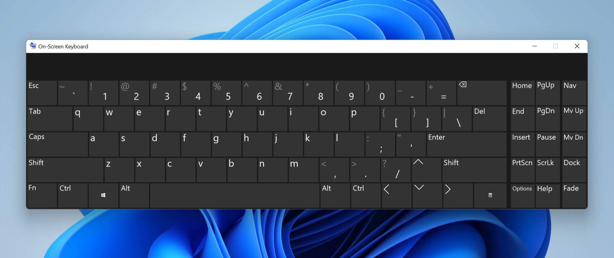 Windows 11's On-Screen Keyboard app can trigger the Start Menu too
