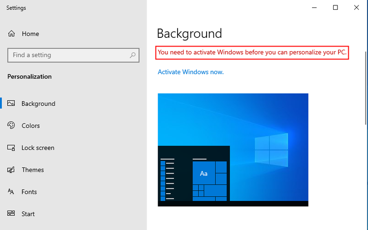 windows 10 activate