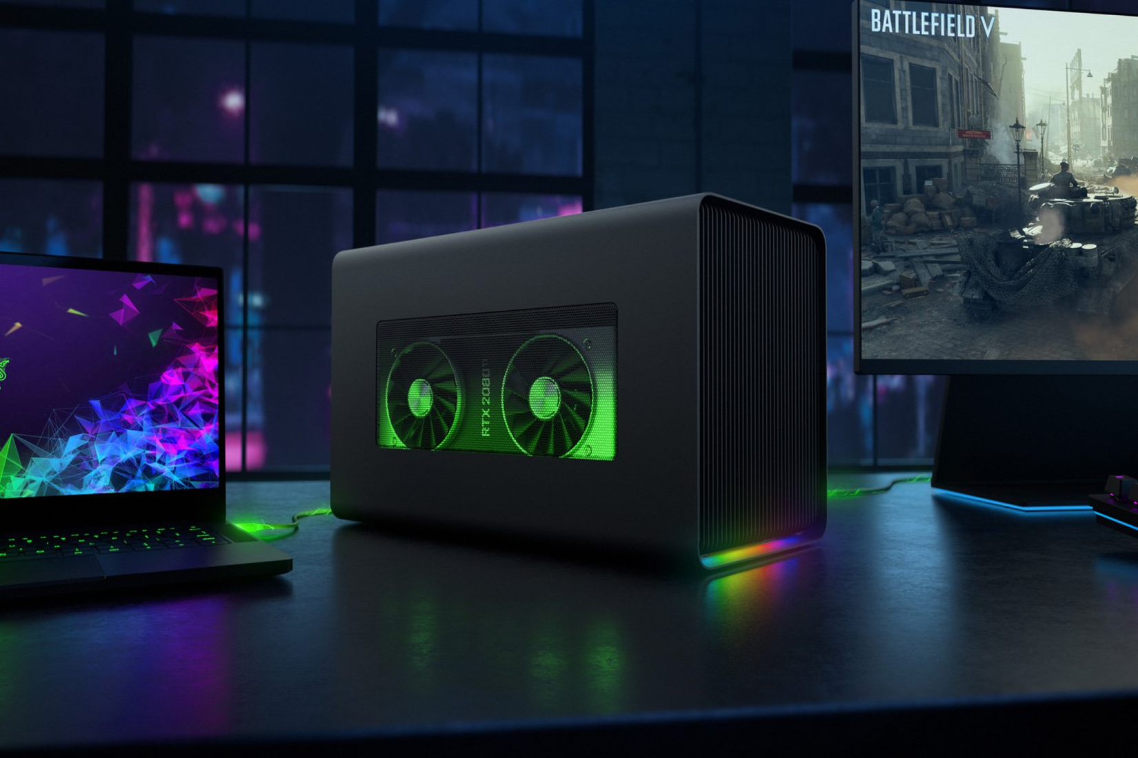 Razer Core X Chroma enclosure.