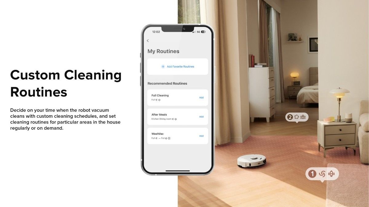 Roborock Customized Cleaning Routines 