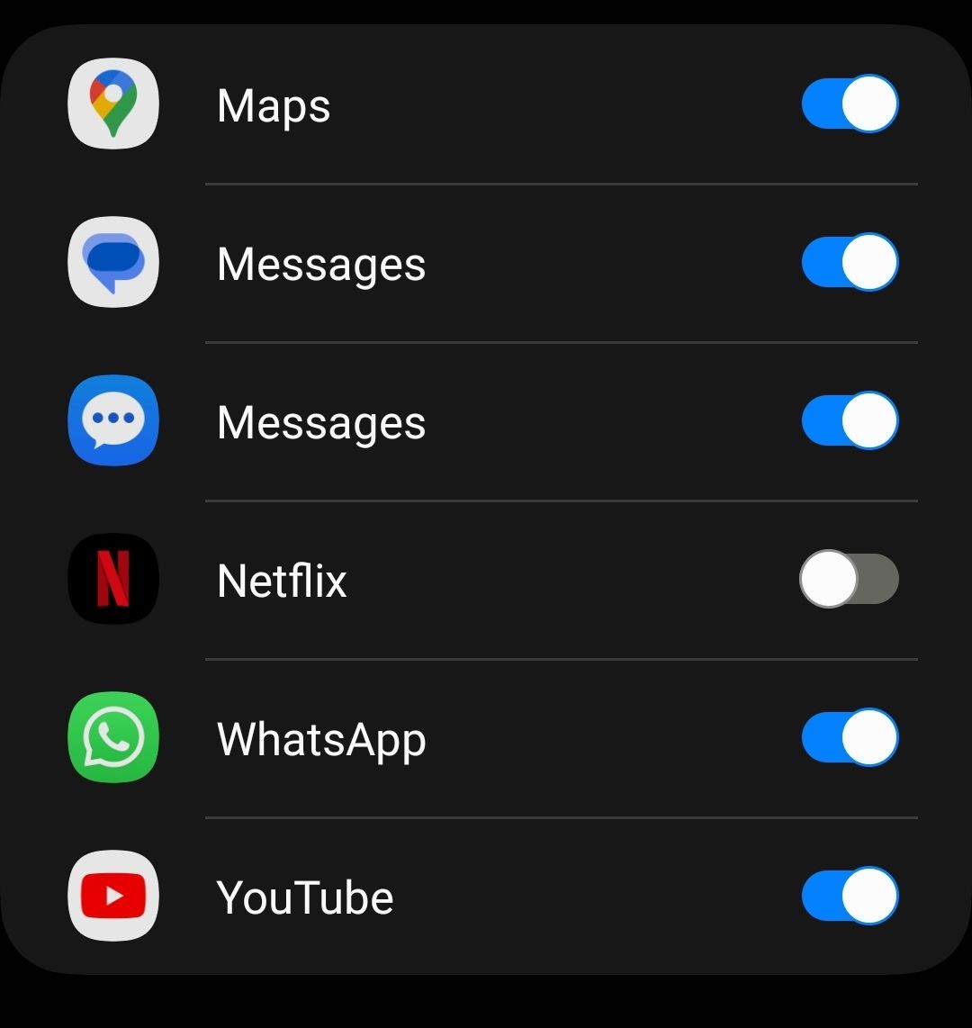 Samsung Galaxy Z Flip advanced settings youtube and netflix widget-1
