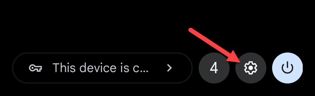 Tap the gear icon.