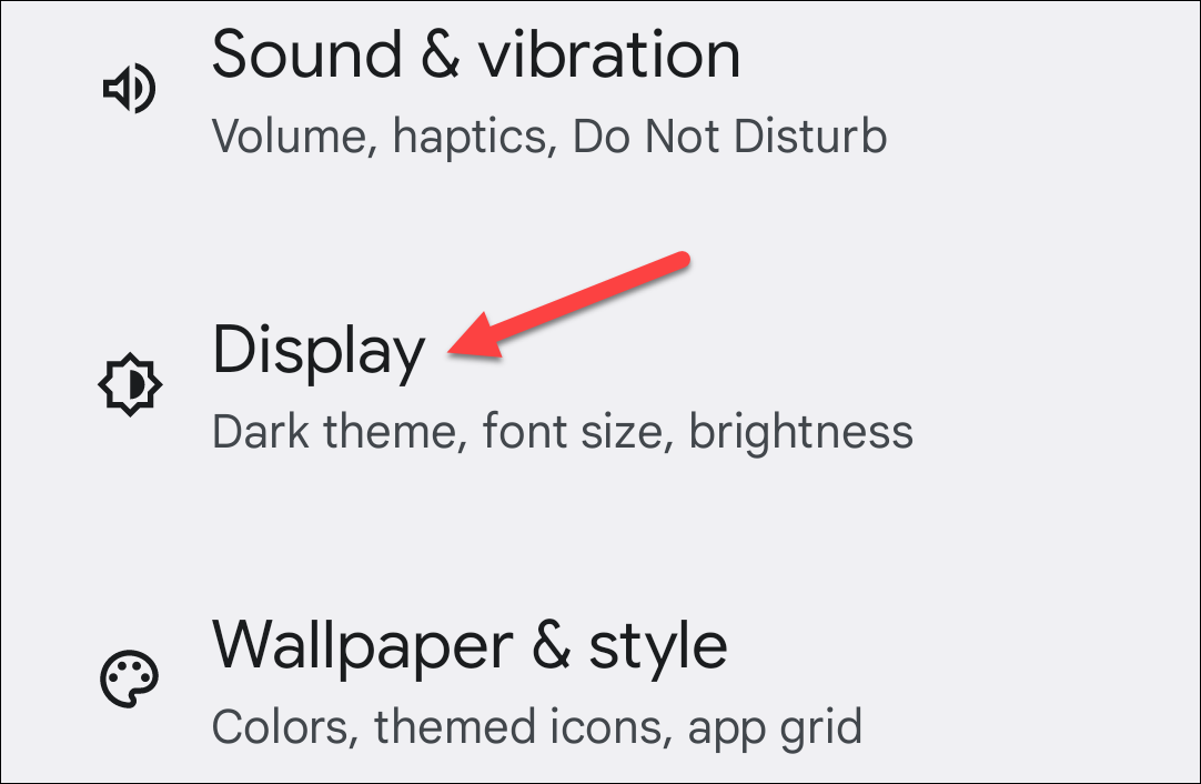 Go to "Display."