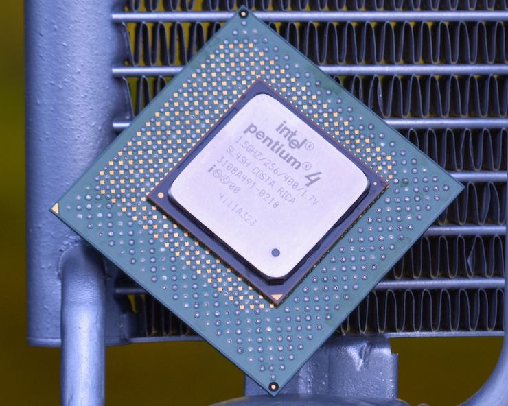 An Intel Pentium 4 CPU