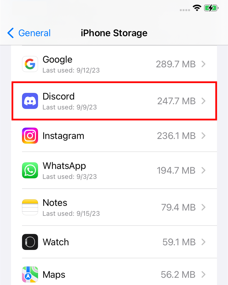 Tap the "Discord" app. 