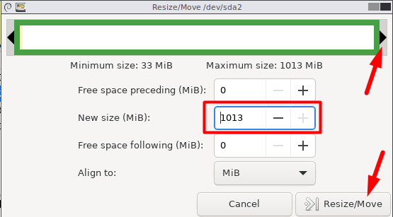 Resizing Boot Partition