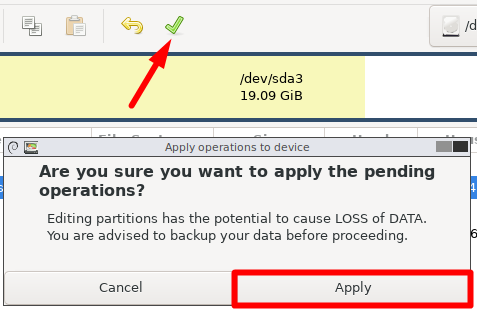 apply the changes