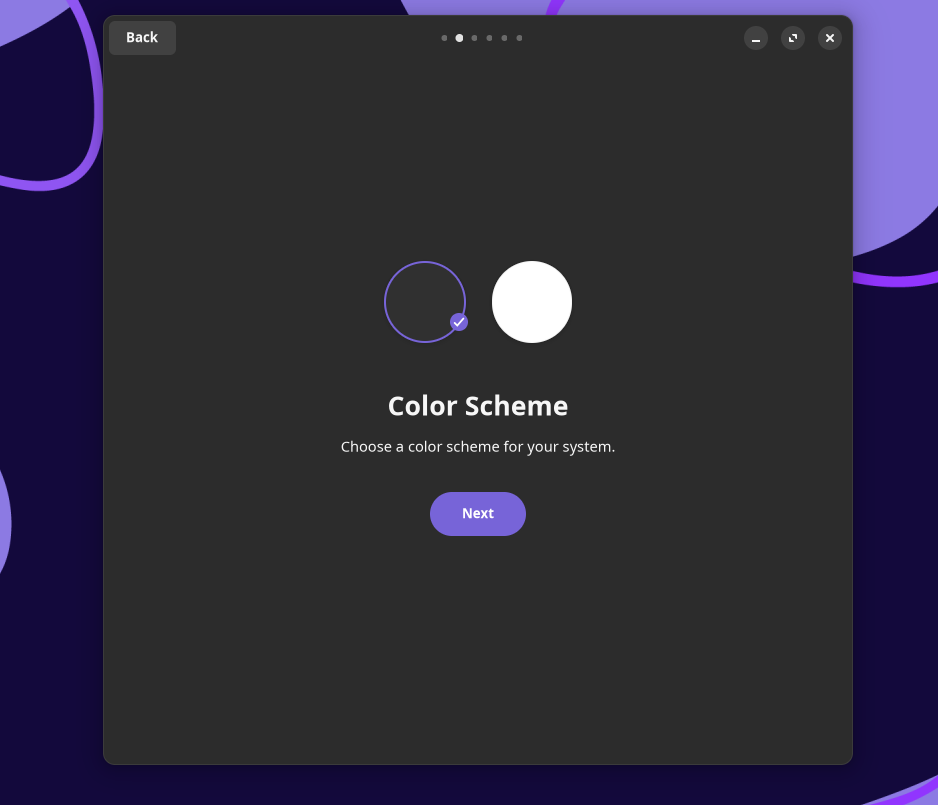 pick your color scheme for rhino linux