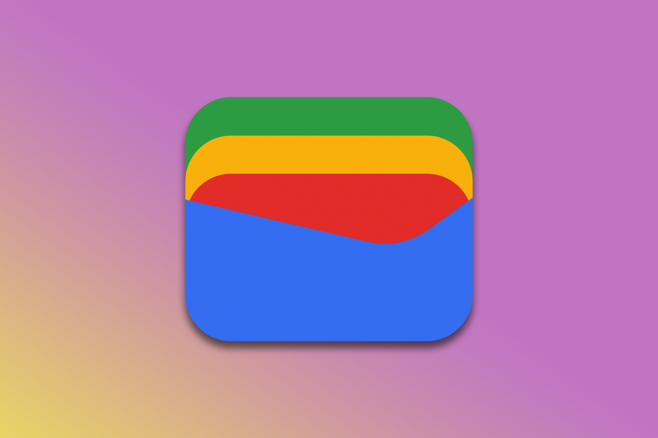 The Google Wallet logo on a gradient background.