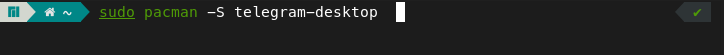 Installing the Telegram desktop client with pacman on Manjaro Linux