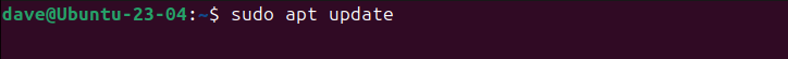 Updating the application lists on Ubuntu Linux