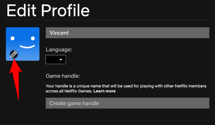 Click the pencil icon in the picture's bottom-left corner.