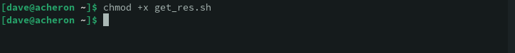 Making the get_res.sh script executable