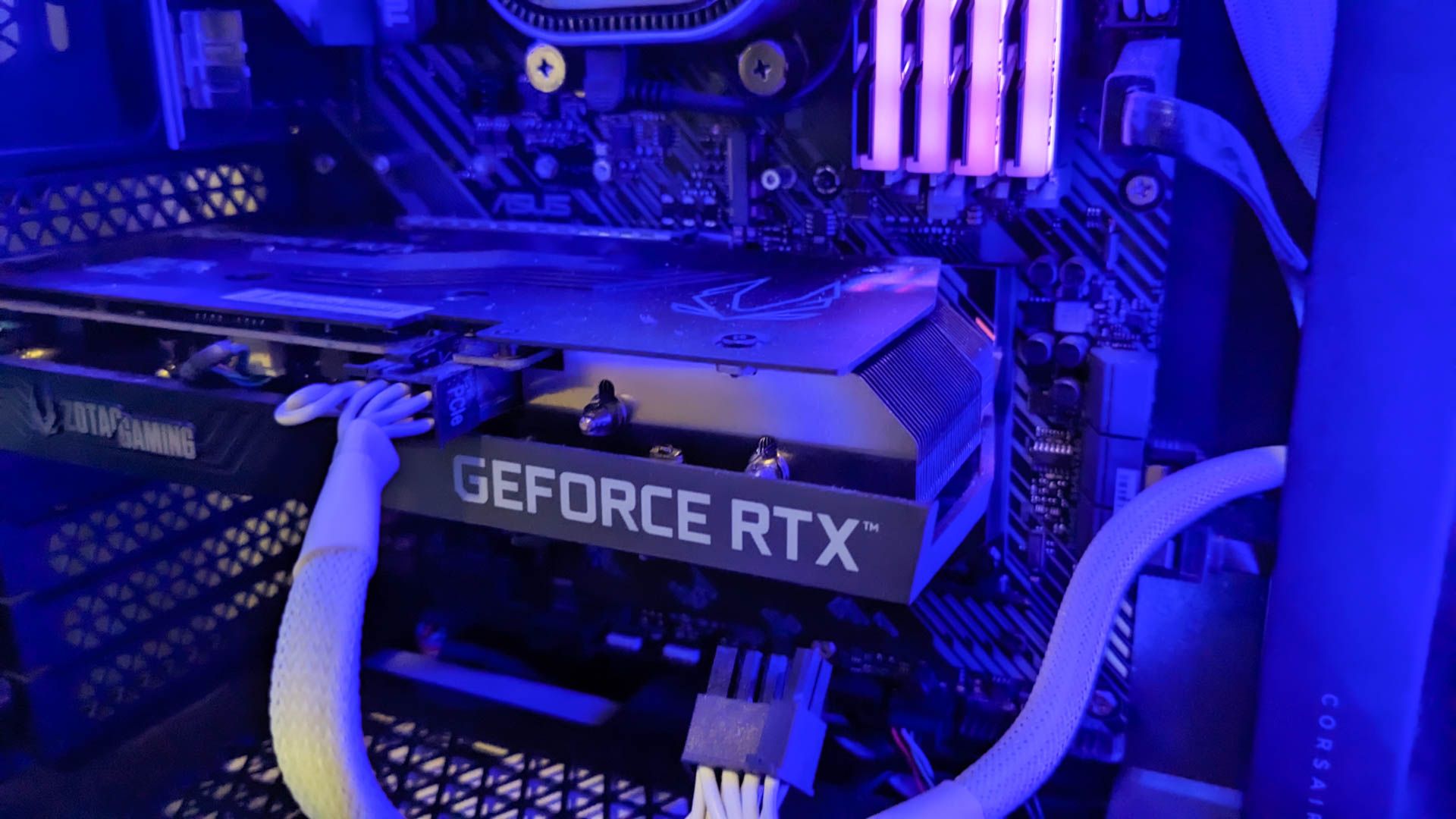 A GeForce GPU in a PC. 