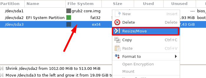 Resizing Non-System Partition