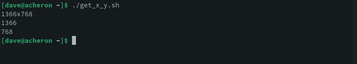 Running the get_x_y.sh script