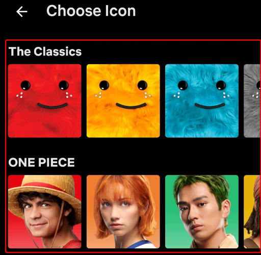 Select the new profile picture.