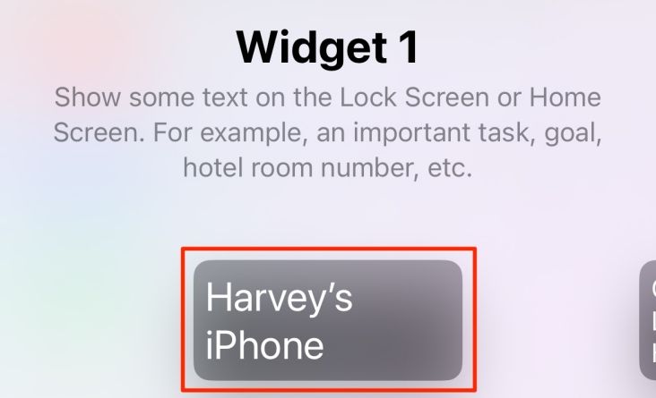 Drop you widget into the lock screen.