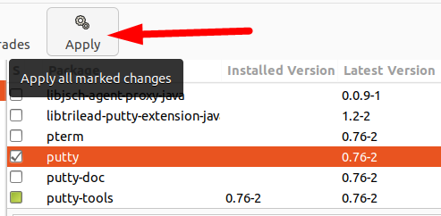 apply changes to install