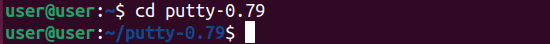 putty source directory opened