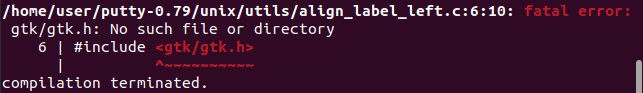 fatal error gtkgtk.h Nosuch file or directory