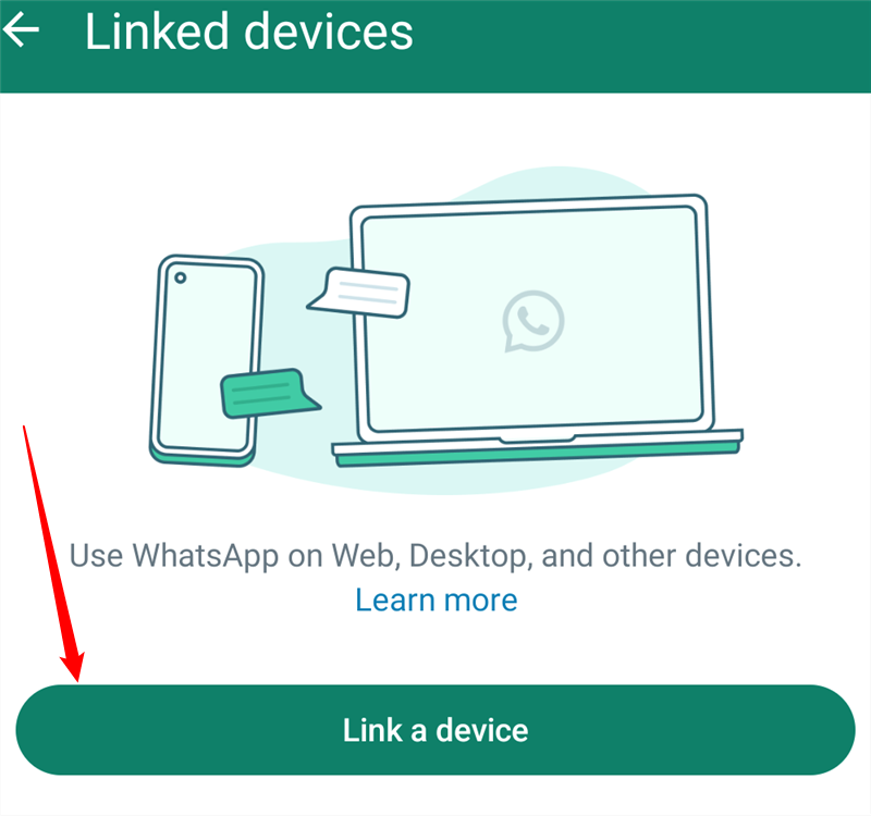 The "Linked Devices" window. 
