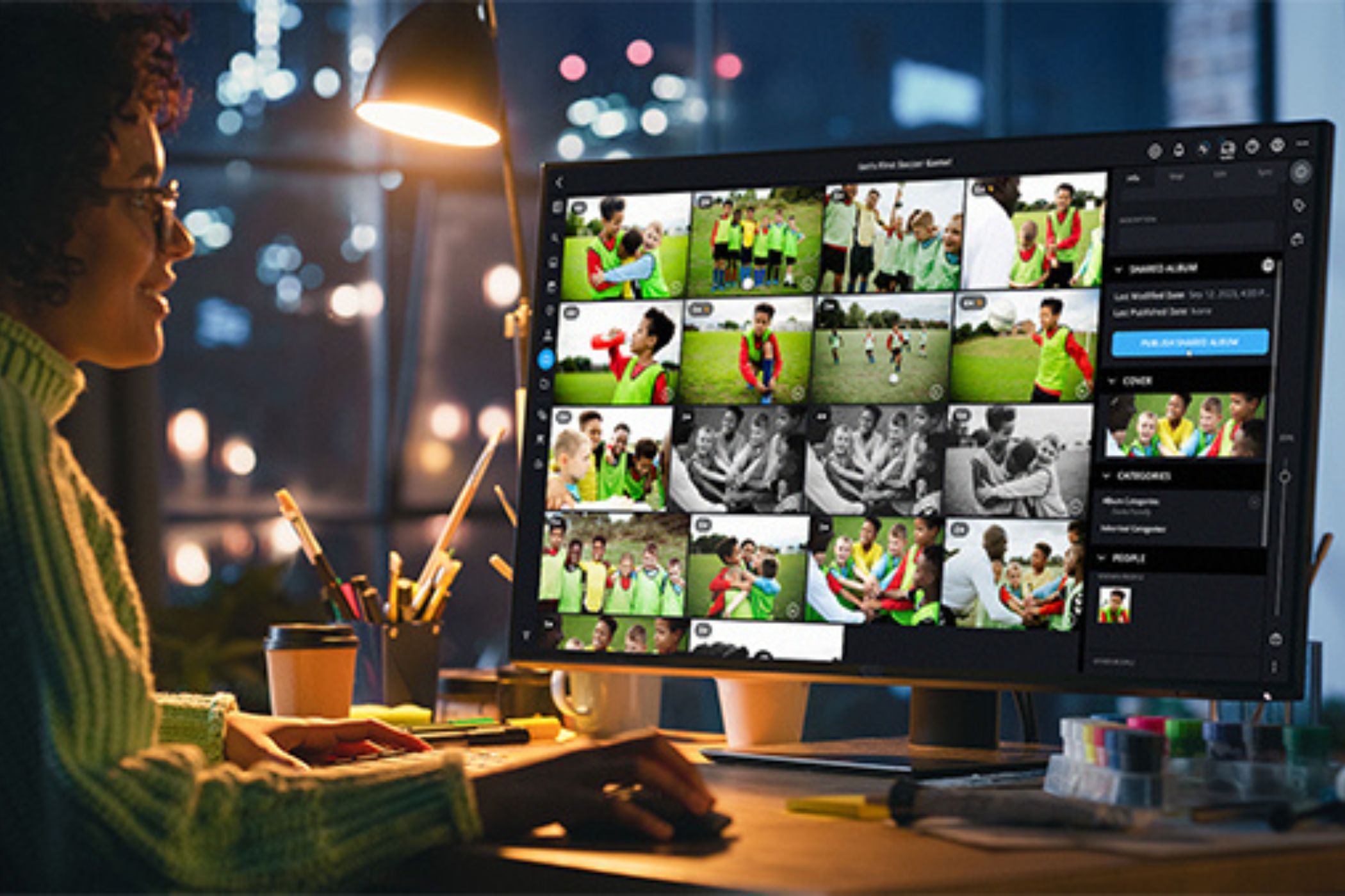 User organizing photos using Mylio Photo