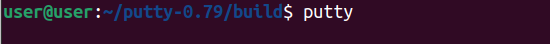 launch putty from terminal