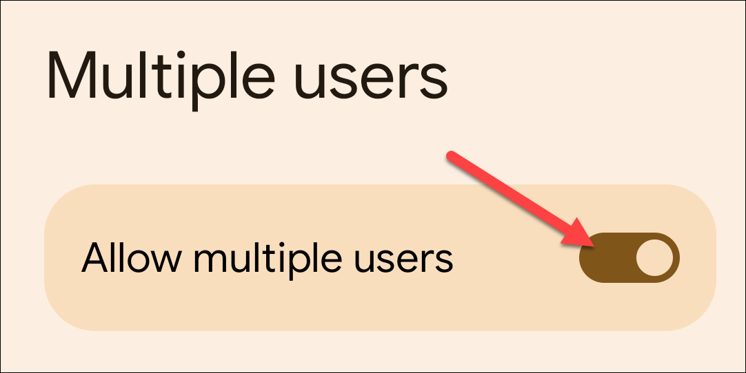 Turn on "Use Multiple Users."