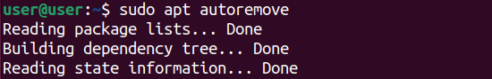 command that automatically remove unused packages and files