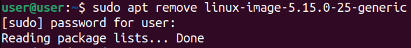 command that removes kernel name image-5.15.0-25-generic