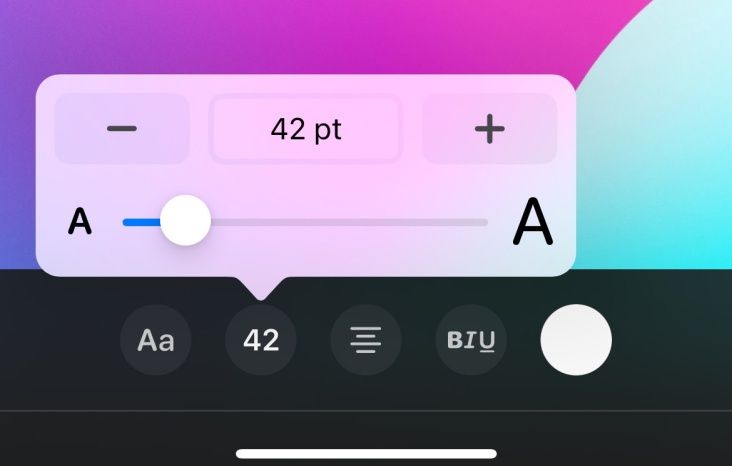 Adjust the size of your lock screen text.