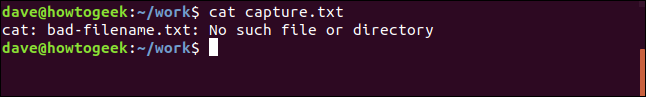 Capture.txt has the contents we would expect. 