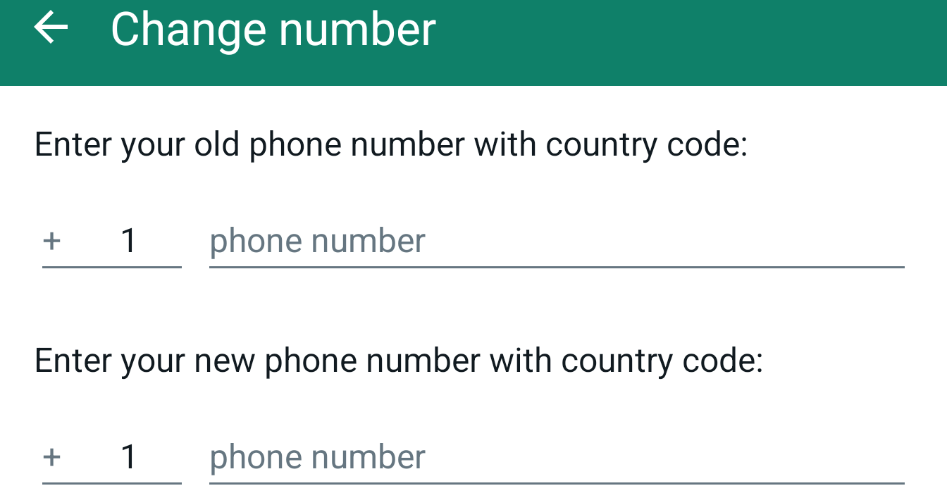Change your number on WhatsApp.